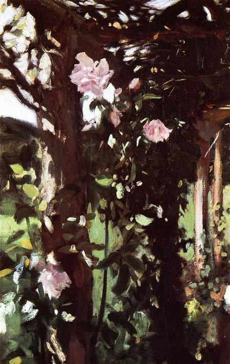 (image for) Handmade oil painting Copy paintings of famous artists John Singer Sargenti's art A Rose Trellis (aka - Click Image to Close